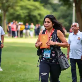 Laís Souza caminhando