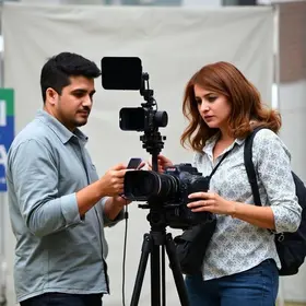 Rodrigo Lapa e Alice Ribeiro