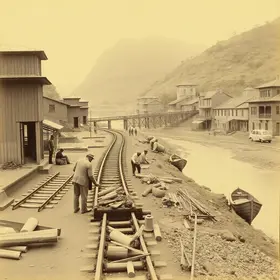 vestígios ferroviários